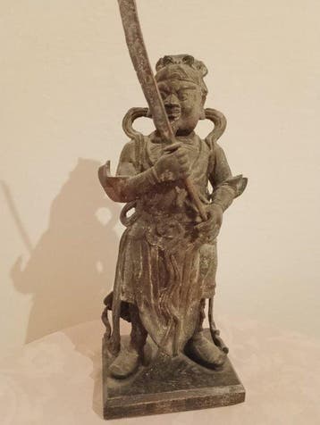 Figuur - Guerriero guardiano - Brons - Azië, Antiek en Kunst