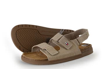 Tommy Hilfiger Sandalen in maat 39 Beige, Kleding | Dames, Verzenden, Beige, Sandalen of Muiltjes, Zo goed als nieuw