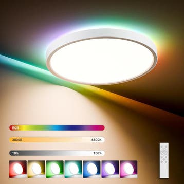 RGB LED Plafondlamp 24W - Tweede kansje, OP = OP!, Verzenden, Nieuw, Kunststof