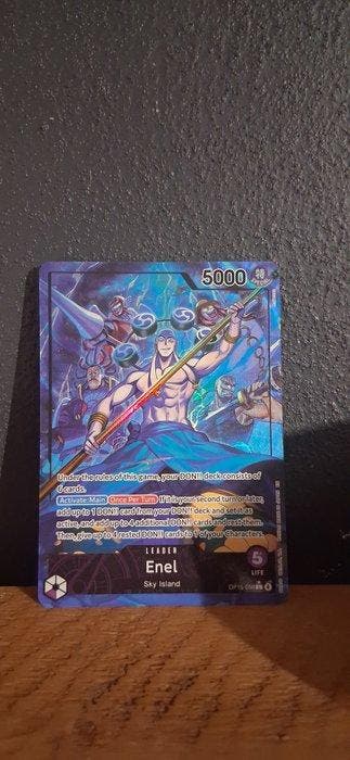 Bandai - 1 Card - One Piece - enel leader card alternate v1