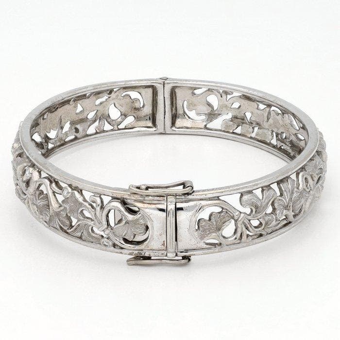 Armband - 18 karaat Witgoud Diamant (Natuurlijk), Bijoux, Sacs & Beauté, Bracelets