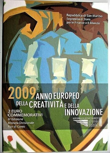 2 Euro 2009 San Marino Kreativitaet en Innovation, Timbres & Monnaies, Verzenden