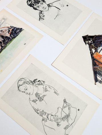 Egon Schiele (1890-1918), (after) - 4 motifs from