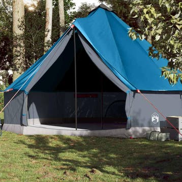 vidaXL Tipitent voor gezin 10-persoons waterdicht blauw, Verzenden