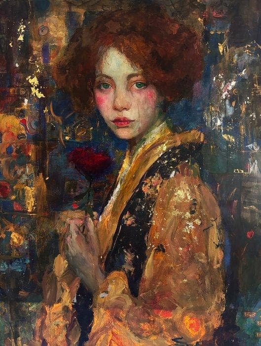 GREG (1970, Spain) - Prince of Flowers - XXL - No Reserve, Antiek en Kunst, Kunst | Designobjecten