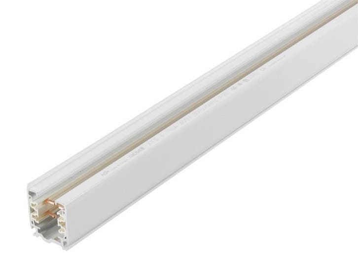 Global 3-Fase-Rail wit 2 meter, Huis en Inrichting, Lampen | Plafondlampen, Nieuw, Metaal, Verzenden