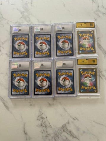 Pokémon - 8 Graded card - CGC 10 - Various sets, Nieuw