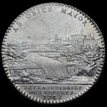 Frankrijk. Jeton Louis XV. Extraordinaire des guerres 1743