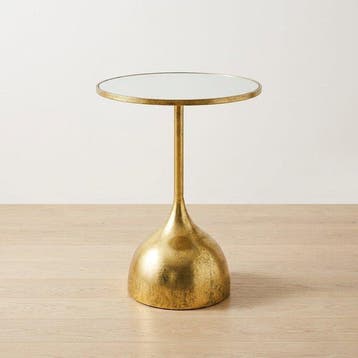 Salontafel - Staal - Gold Mirror Top