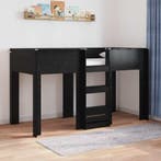 vidaXL Stapeld bed voor kids Zwart Eiken 75 x 190 cm Bewerkt, Verzenden, Nieuw
