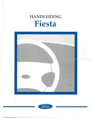 2002 FORD FIESTA INSTRUCTIEBOEKJE NEDERLANDS