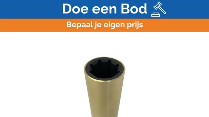 Bieden: Michigan Aqualube Rubber Bearing Brass 2x3x8 inch A, Watersport en Boten, Bootonderdelen, Ophalen of Verzenden