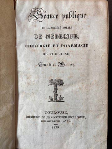 Société Royale de Médecine - Séance publique de la Société
