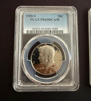 États-Unis. 1/2 Dollar, 1 Dime 1980/2003, Kennedy/Roosevelt