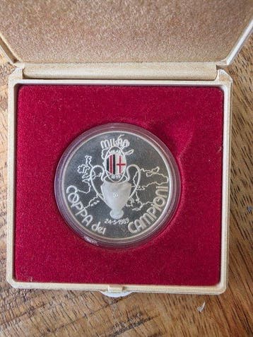 AC Milan - 1989 European Cup Winners - Solid Silver (AG 986), Verzamelen, Nieuw