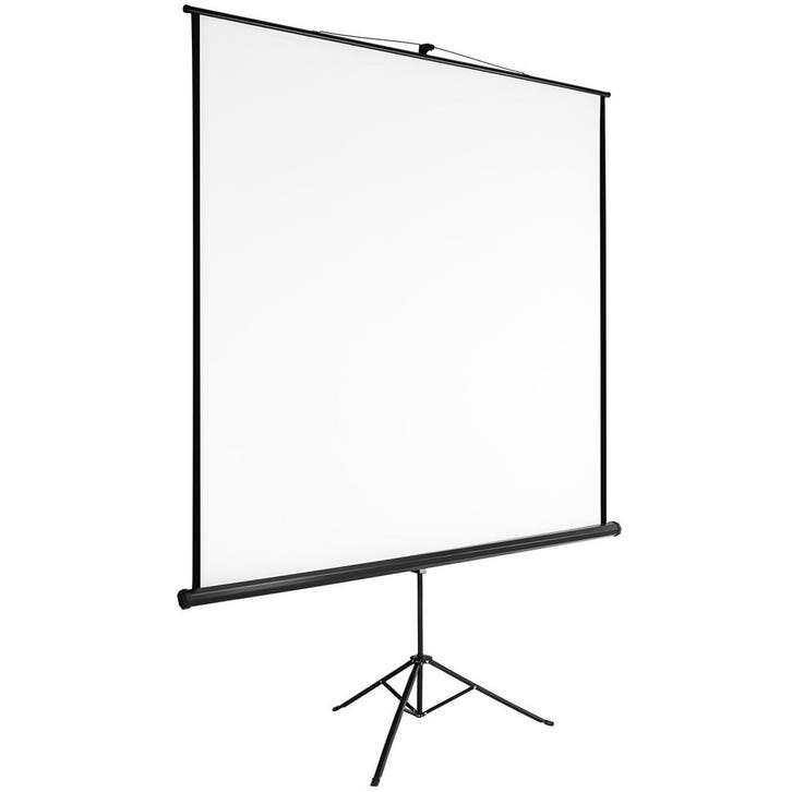 tectake Projectiescherm met statief - 152 x 152 cm, TV, Hi-fi & Vidéo, Support de télévision, Envoi