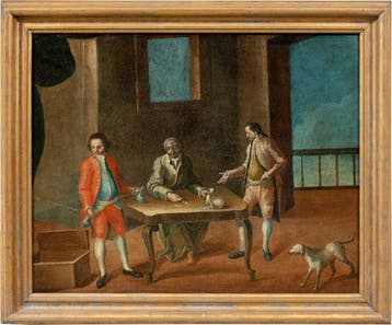 Venetian school (second half of the XVIII) - Interior with a