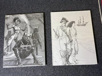 Barbe Rouge / Hans + 2x ex-libris - 2 Album - Beperkte