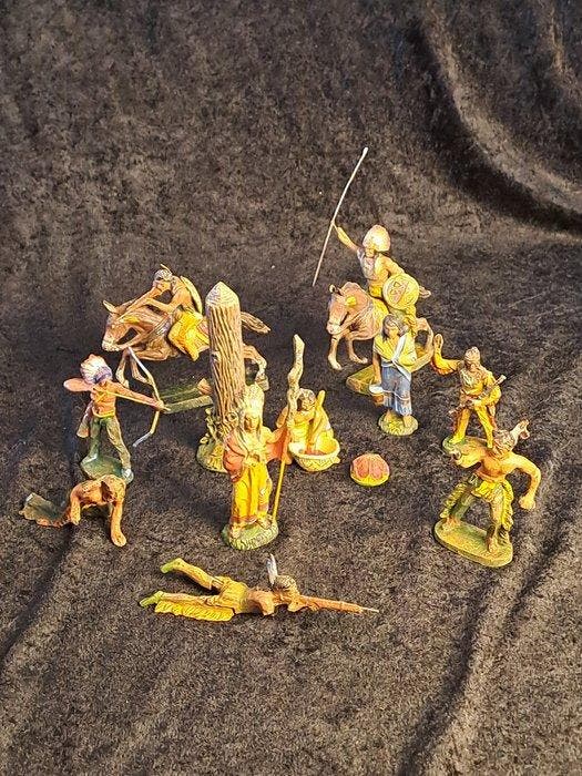 Lineol, Elastolin - Figuur - Indians (14) - Composiet, Enfants & Bébés, Jouets | Autre