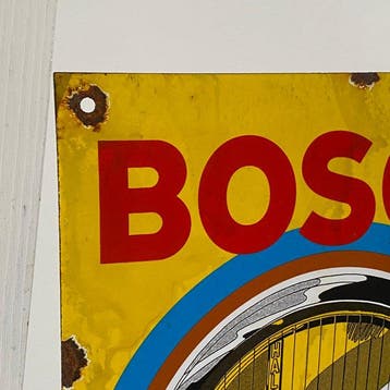 Bosch - Emaille plaat - 30x20cm - Gemaakt van een dikke