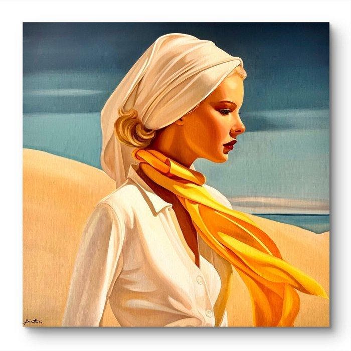 Biatturi Irina - Dans le Désert, Antiek en Kunst, Kunst | Designobjecten