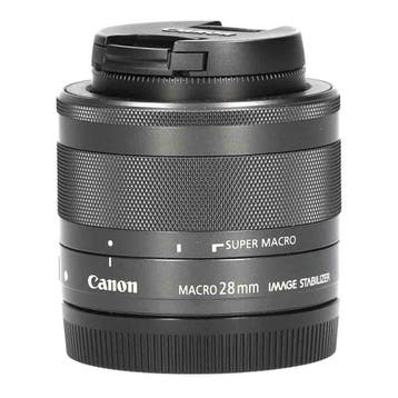 Canon EF-M 28mm f/3.5 Macro IS STM met garantie, Ophalen of Verzenden, Gebruikt