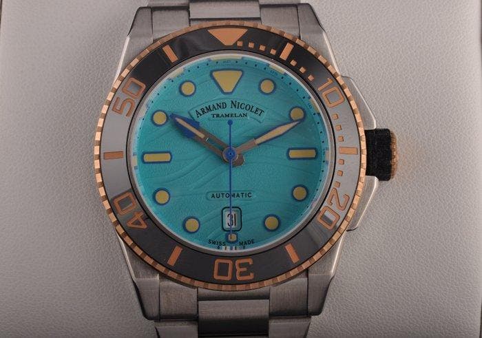 Armand Nicolet - JSH9 - Zonder minimumprijs - A480 New 44 mm, Bijoux, Sacs & Beauté, Montres | Hommes