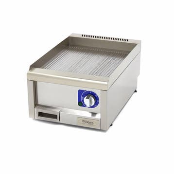 Horeca Grillplaat - Gegroefd - Enkel - 60 cm Diep, Verzenden