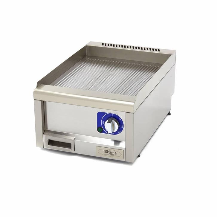 Horeca Grillplaat - Gegroefd - Enkel - 60 cm Diep, Zakelijke goederen, Horeca | Keukenapparatuur, Nieuw in verpakking, Fornuis, Frituur en Grillen