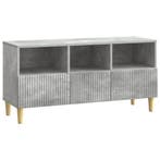 vidaXL TV Kast met lade Betongrijs 102 x 34,5 x 50 cm, Verzenden, Nieuw