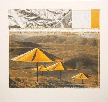 Christo - “The Umbrellas (yellow) - Japan/USA 1991”. Met