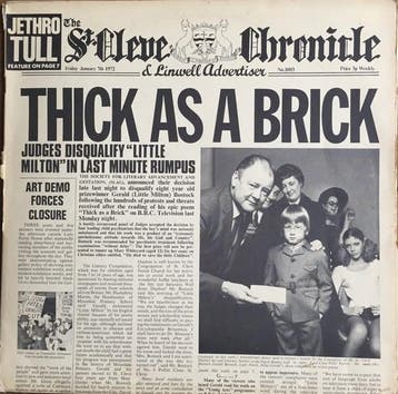 Jethro Tull - Thick As A Brick, Verzenden