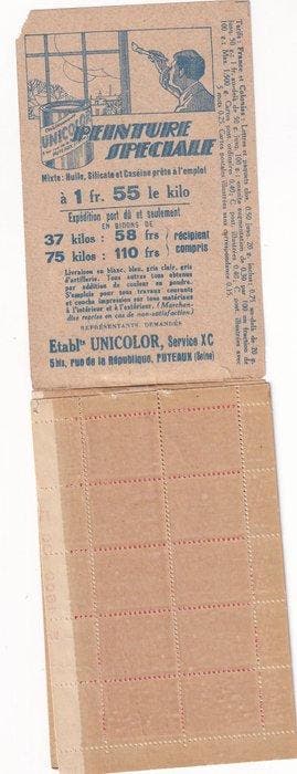 Frankrijk 1924 - Zeldzaam, waarde 1300€, carnet série 118,, Gestempeld