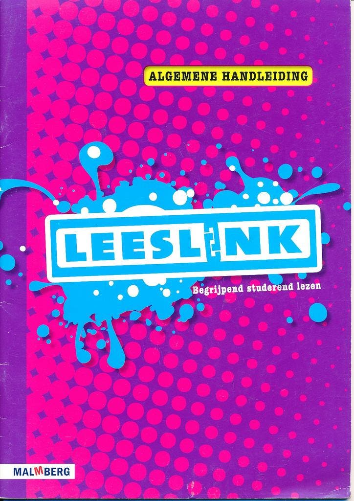 Leeslink Algemene Handleiding, Livres, Livres scolaires, Envoi