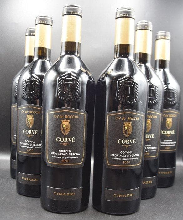 2020 Tinazzi Ca De Rocchi, Corvè - Veneto - 6 Flessen (0.75, Verzamelen, Wijnen