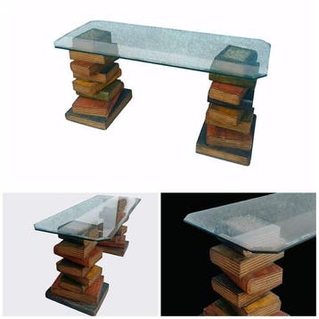Middentafel - Hout - Libri - 110 cm