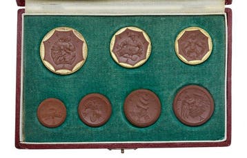 Allemagne. Coffret de monnaies de nécessité de Fritz Schultz