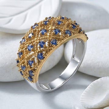 Zonder minimumprijs - Ring Zilver Saffier