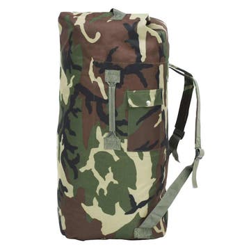 vidaXL Sporttas legerstijl 85 L camouflage, Handtassen en Accessoires, Tassen | Reistassen en Weekendtassen, Verzenden, Nieuw