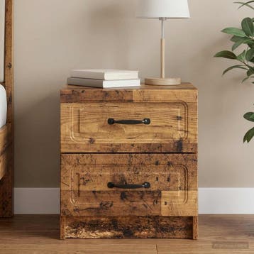 vidaXL Nachtkastje Oud hout 43 x 34,5 x 44,5 cm Bewerkt hout, Verzenden, Nieuw