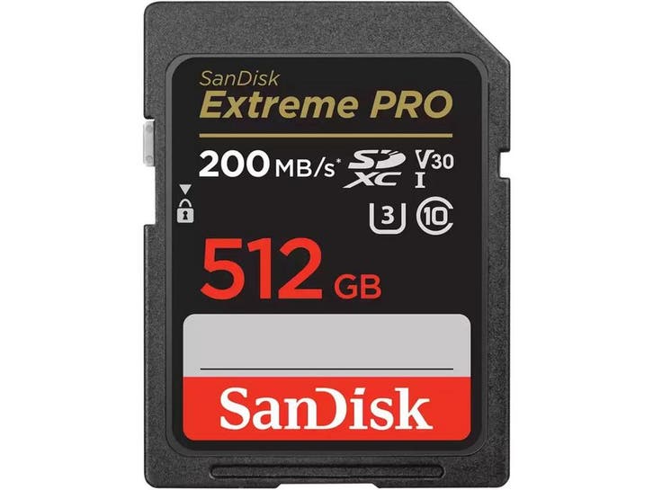 SanDisk Extreme Pro - SDXC UHS-I (2024) - 512GB - 200MB/s, Electroménager, Électroménager & Équipement Autre, Envoi