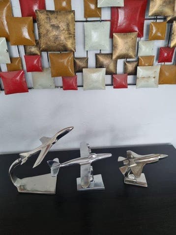 Set van 3 vliegtuigmodellen - Speelgoed vliegtuig -