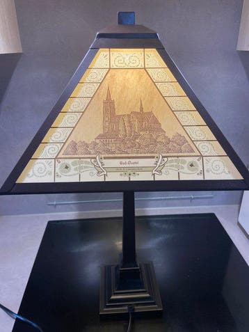 Kunstatelier Decor Art - Bureaulamp - Metaal, Glas