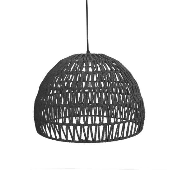 Hanglamp Rope | Zwart | Katoen | L LABEL51, Articles professionnels, Horeca | Équipement de cuisine, Envoi