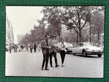 Raymond Cauchetier - Godard, Belmondo, Jean Seberg pour A, Antiquités & Art