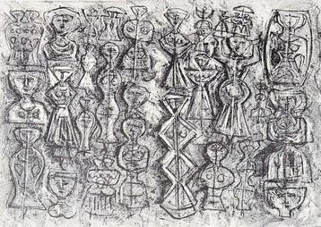 Massimo Campigli (1895-1971) - Folla di donne