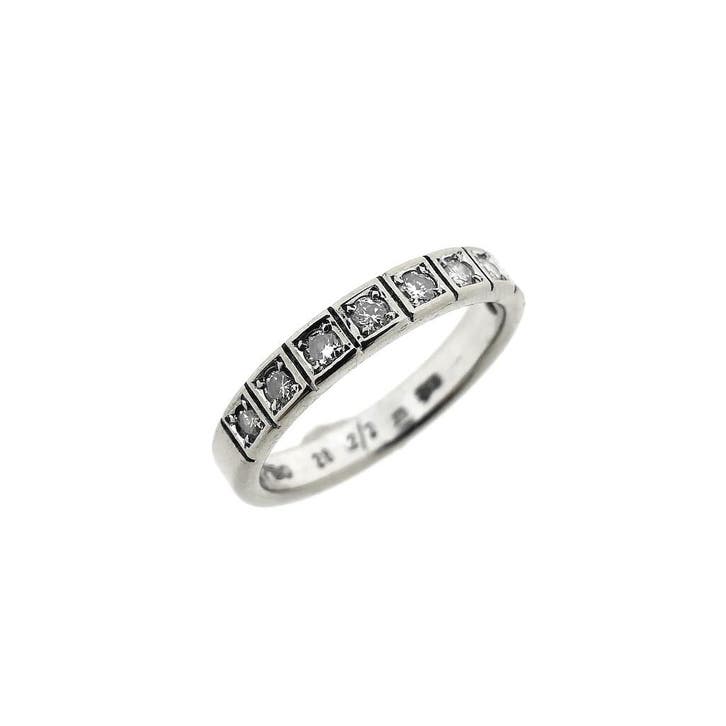Witgouden Desiree rijring met diamanten; 0,28 ct., Bijoux, Sacs & Beauté, Bagues, Enlèvement ou Envoi