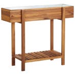 vidaXL Plantenbak verhoogd massief acaciahout en zink, Tuin en Terras, Verzenden, Nieuw