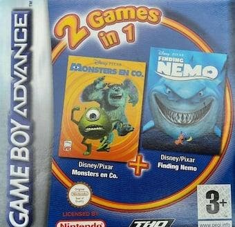Disney Pixar Monsters en Co. + Disney Pixar Finding Nemo..., Games en Spelcomputers, Games | Nintendo Game Boy, Zo goed als nieuw