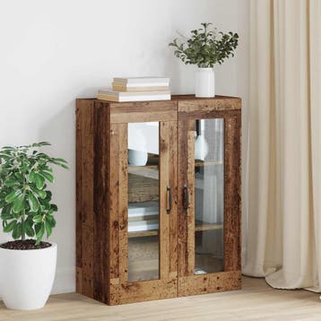 vidaXL Opbergkast Wandgemonteerd Oudhout 69,5 x 34 x 90 cm, Verzenden, Nieuw